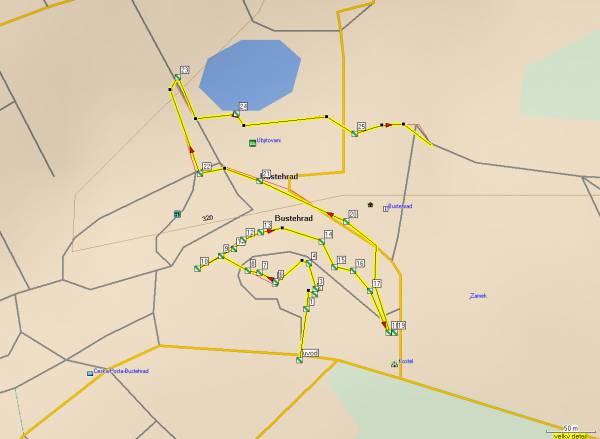 Mapa oblasti: Buštěhrad