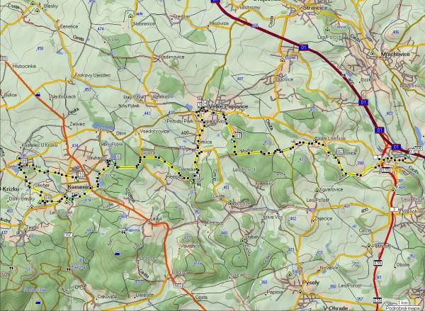 Mapa oblasti: Krajinou barona Ringhoffera