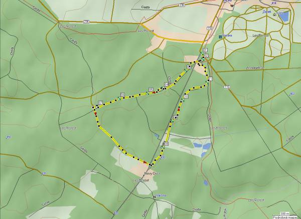 Mapa oblasti: Lánská obora