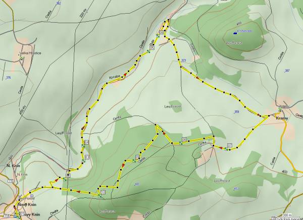 Mapa oblasti: Novoknínsko