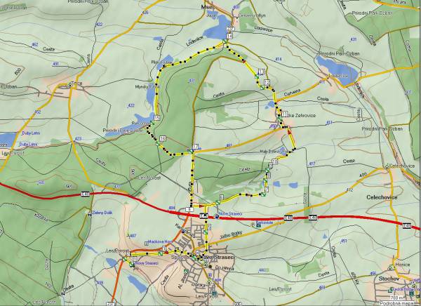 Mapa oblasti: Novostrašecko
