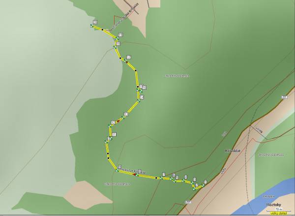 Mapa oblasti: Školní naučná stezka Křivoklát