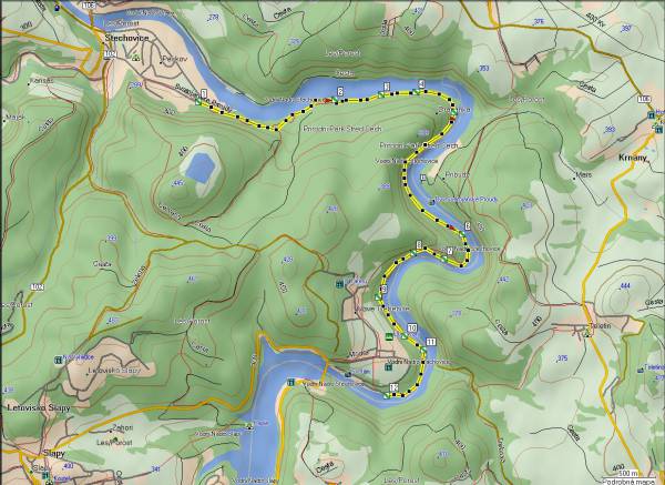 Mapa oblasti: Svatojánské proudy