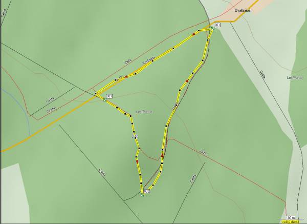 Mapa oblasti: Tisí skála