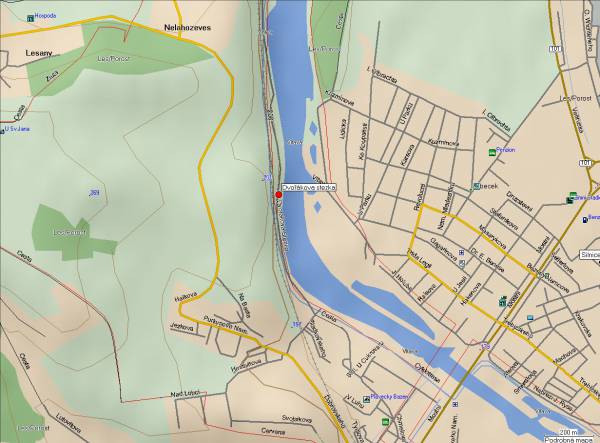 Mapa oblasti: Dvořákova stezka