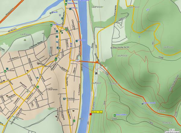 Mapa oblasti: Závist u Zbraslavi